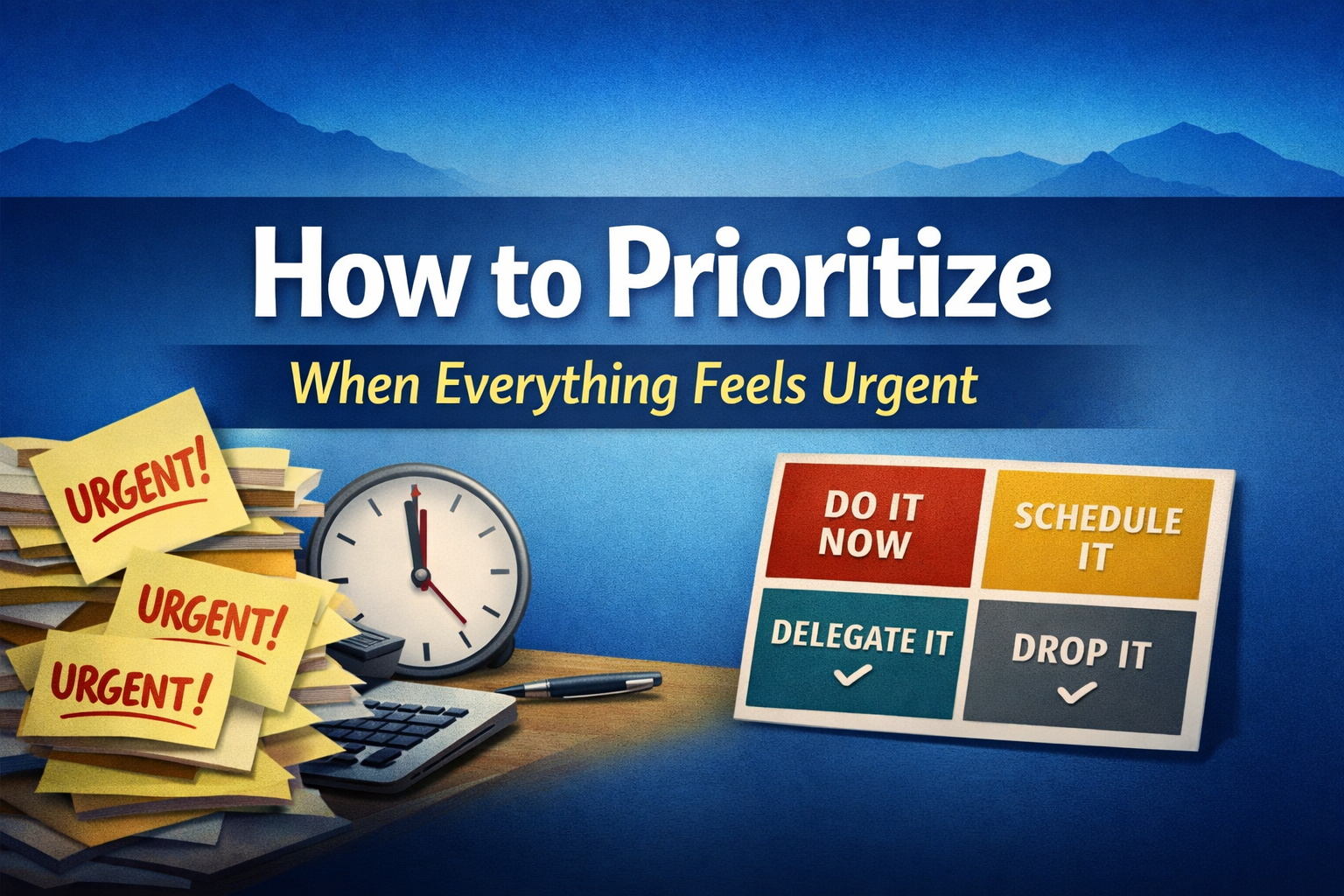How to Prioritize - When Everything Feels Urgent